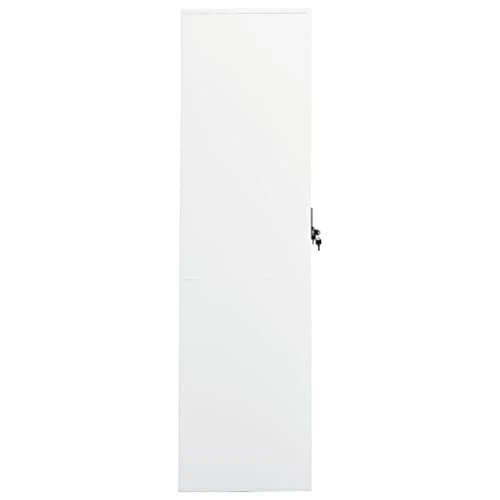 Wardrobe Steel Storage Chests White 31.5"x19.7"x70.9" 3 Wardrobe Steel Storage Chests White 31.5"x19.7"x70.9" - Image 3