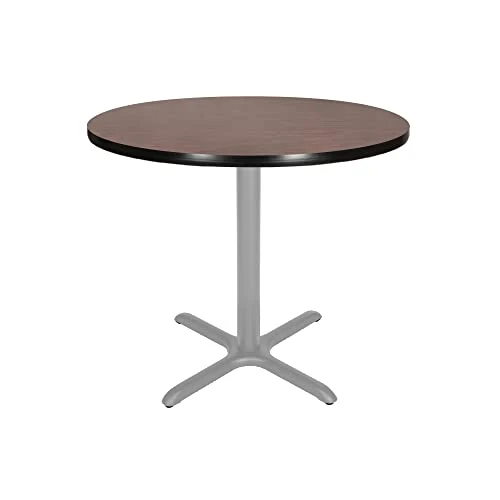 OEF Furnishings OEF Café Table, 30" Height, Grey Nebula/Black Frame 15 OEF Furnishings OEF Café Table, 30" Height, Grey Nebula/Black Frame - Image 15