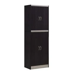AMMIKI 4 - Door Kitchen Pantry (Chocolate Grey)