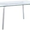 Christopher Knight Home Zavier Tempered Glass Dining Table, Clear / Chrome