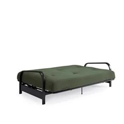 DHP Brax Black Metal Arm Full Size Frame With 6” Thermobonded High Density Polyester Fill Futon Mattress, Army Green -Best Furniture Store 21GT7jZjdlL