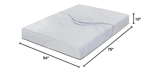 10 Inch Hybrid Spring Mattress,Gel Memory Foam,White (Full) 2 10 Inch Hybrid Spring Mattress,Gel Memory Foam,White (Full) - Image 2