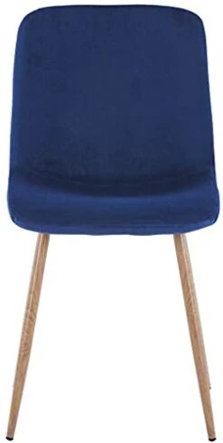 Beaugreen Velvet Dining Chairs Set Of 4 Modern Dining Room & Kitchen Chairs Side Chair With Metal Legs For Home & Kitchen(Blue) -Best Furniture Store 21O9gWKpLvL