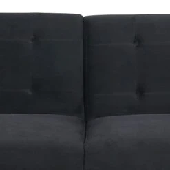 QHITTY Velvet Couch, Accent Sofa Couch Sleeper Loveseat Sofa Bed With Rose Gold Metal Feet And 2 Pillows For Living Room, Office (Black) 19 QHITTY Velvet Couch, Accent Sofa Couch Sleeper Loveseat Sofa Bed With Rose Gold Metal Feet And 2 Pillows For Living Room, Office (Black) -Best Furniture Store 21PU6A4ubiL