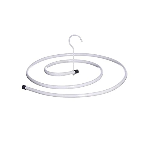 GEEKLLS Shoe Rack Organizer Circular Spiral Quilt Airing Rack Of Stainless Steel Blanket Hanger (Color : White) 1 GEEKLLS Shoe Rack Organizer Circular Spiral Quilt Airing Rack Of Stainless Steel Blanket Hanger (Color : White)