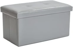 Simplify Folding Storage Ottoman, Toy Box Chest, Faux Leather,Tufted Padded Seating, Bench, Foot Rest, Stool, Single, Black -Best Furniture Store 21Y3i9jBwiL. AC