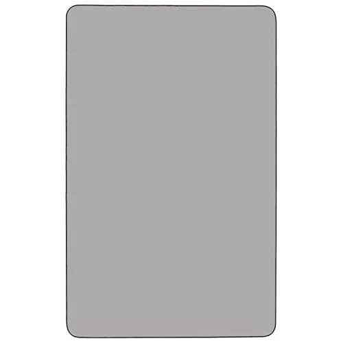 Flash Furniture Mobile 30''W X 72''L Rectangular Grey Thermal Laminate Activity Table - Height Adjustable Short Legs 2 Flash Furniture Mobile 30''W X 72''L Rectangular Grey Thermal Laminate Activity Table - Height Adjustable Short Legs - Image 2