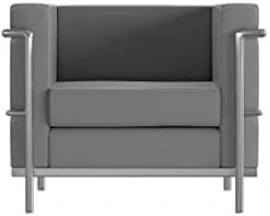 Flash Furniture Hercules Regal Series Contemporary Gray LeatherSoft Chair With Encasing Frame -Best Furniture Store 21f2jSzCsWL. AC