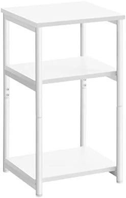 VASAGLE Side Table, Small End Table, Tall Nightstand For Living Room, Bedroom, Office, Bathroom, Rustic Brown And Black ULET273B01 -Best Furniture Store 21ffKosBySL. AC