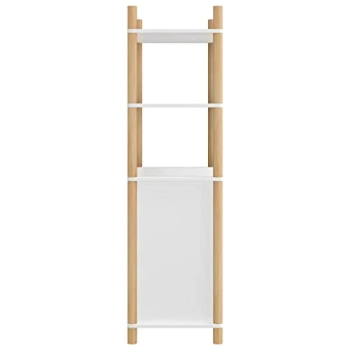 ZJWZSLI Highboard White Engineered Wood,Vintage Solid Reclaimed Wood Home Decor,Accent Cabinet For Living Room,for Kitchen Dining Room,Entryway,Kitchen Pantry 23.6"x15.7"x55.5" 3 ZJWZSLI Highboard White Engineered Wood,Vintage Solid Reclaimed Wood Home Decor,Accent Cabinet For Living Room,for Kitchen Dining Room,Entryway,Kitchen Pantry 23.6"x15.7"x55.5" - Image 3