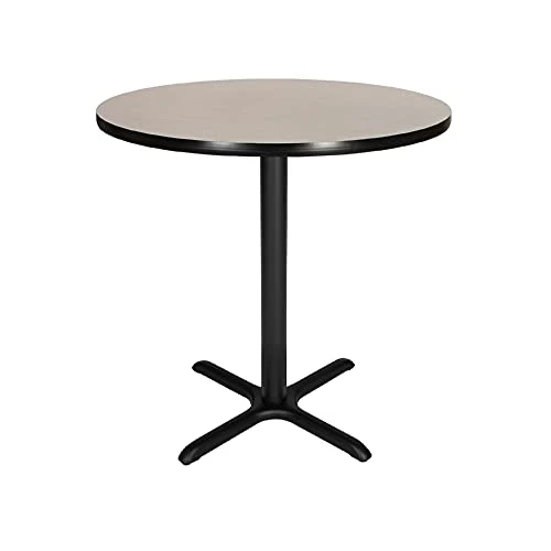 OEF Furnishings OEF Café Table, 30" Height, Grey Nebula/Black Frame 8 OEF Furnishings OEF Café Table, 30" Height, Grey Nebula/Black Frame - Image 8