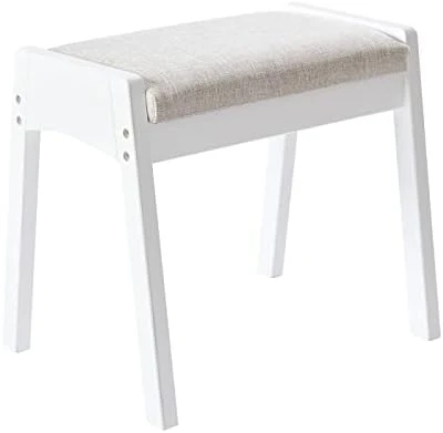 Anity Stool, Bedroom Vanity Chair With Large Surface Upholstered Seat, Vanity Bench, Desk Stool Makeup Chair,18” Height Makeup Bench Stool Chair, Stool For Vanity Makeup Stool Black FSD05H 7 Anity Stool, Bedroom Vanity Chair With Large Surface Upholstered Seat, Vanity Bench, Desk Stool Makeup Chair,18” Height Makeup Bench Stool Chair, Stool For Vanity Makeup Stool Black FSD05H - Image 7