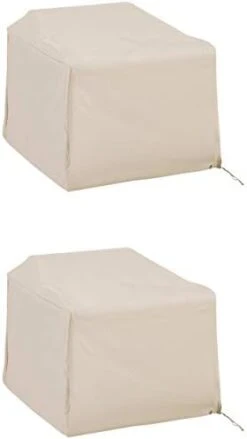 Crosley Furniture MO75011-GY Heavy-Gauge Reinforced Vinyl 4 Piece Furniture Cover Set (Loveseat, Sofa, Table/Ottoman, Chair), Gray -Best Furniture Store 21neH0DQNL. AC