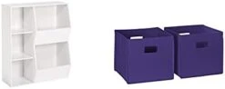 RiverRidge 02-146 Floor Cabinet, White & Folding Storage Bins, Pink, 2 Count 16 RiverRidge 02-146 Floor Cabinet, White & Folding Storage Bins, Pink, 2 Count -Best Furniture Store 21nzO1rDetS. AC