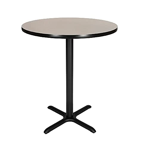 OEF Furnishings OEF Café Table, 30" Height, Grey Nebula/Black Frame 7 OEF Furnishings OEF Café Table, 30" Height, Grey Nebula/Black Frame - Image 7