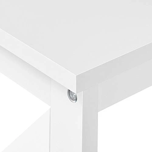 Yaheetech 3-Tier Console Table With 3 Storage Shelves, Entryway Table Sofa Side Narrow Long Table Bookshelf For Hallway Living Room, Accent Furniture, White 4 Yaheetech 3-Tier Console Table With 3 Storage Shelves, Entryway Table Sofa Side Narrow Long Table Bookshelf For Hallway Living Room, Accent Furniture, White - Image 4