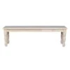 International Concepts Farmhouse Bench, Unfinished