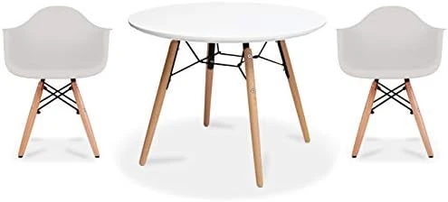 2xhome - Kids Size Plastic Toddler Armchairs With Natural Wooden Dowel Legs And White Round Table, Black (3 Piece Set) 13 2xhome - Kids Size Plastic Toddler Armchairs With Natural Wooden Dowel Legs And White Round Table, Black (3 Piece Set) - Image 13