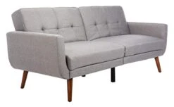 Safavieh Home Bushwick Modern Grey And Brown Foldable Futon Sofa Bed -Best Furniture Store 310RVHcexfL