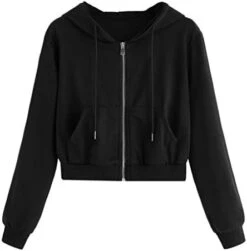 Casual Sweater For Womens Solid Color Tops Long Sleeve Hooded Zipper Pocket Shirt Hooded Sweatshirts -Best Furniture Store 310vCWKMNlL. AC