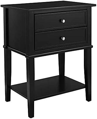 Ameriwood Home Franklin Accent Table 2 Drawers, Black 5 Ameriwood Home Franklin Accent Table 2 Drawers, Black - Image 5