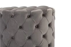 ZHENGHAO Upholstered Velvet Round Ottoman Height 17.7 Inches Large Sturdy Stool Foot Rest Bench With Button Tufted For Living Room/Bedroom, Grey 6 ZHENGHAO Upholstered Velvet Round Ottoman Height 17.7 Inches Large Sturdy Stool Foot Rest Bench With Button Tufted For Living Room/Bedroom, Grey -Best Furniture Store 312B3jORI9L