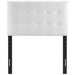 Emily Tufted Button Faux Leather Upholstered Twin Headboard In White 15 Emily Tufted Button Faux Leather Upholstered Twin Headboard In White -Best Furniture Store 312ZbEZZ9HL