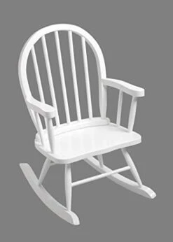 Gift Mark Childs Rocking Chairs - Windsor Kid's Rockers - Classic Hand-Made Wooden Seats For Boys And Girls - Childrens Furniture Rocker (Brown) -Best Furniture Store 312aGge5 YL. AC