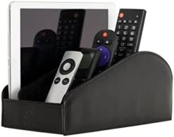 Homeze PU Leather Remote Control Holder And Caddy Organizer Stand For TV Remote And Table Top -Best Furniture Store 3134WOHNwZL. AC