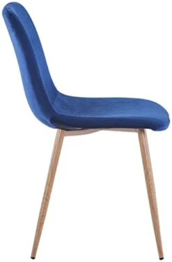 Beaugreen Velvet Dining Chairs Set Of 4 Modern Dining Room & Kitchen Chairs Side Chair With Metal Legs For Home & Kitchen(Blue) -Best Furniture Store 3136UFzxkCL
