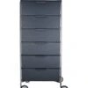Kartell Mobil Drawers On Wheels By Antonio Citterio With Oliver Low, Pack Of 1, Matte Opaque Slate