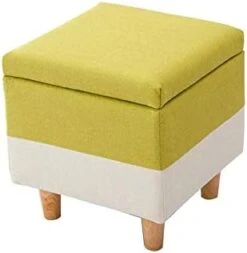DBHCXD Solid Wood Footstool Home Living Room Storage Stool Creative Multifunctional Fabric Change Shoes Stool Storage Stool (Color : E) -Best Furniture Store 314bVnHwPuL. AC