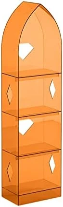 EYCIEROT Acrylic Bookshelf, Kids Study Shelf,Multi-Layer Options, Multi Colors, Sturdy And Transparent, Suitable For Bedroom Study Living Room,Gray,S 14 EYCIEROT Acrylic Bookshelf, Kids Study Shelf,Multi-Layer Options, Multi Colors, Sturdy And Transparent, Suitable For Bedroom Study Living Room,Gray,S - Image 14