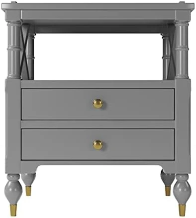 IRDFWH Nightstand For Small Spaces Bedroom Contemporary 2 Drawer 6 IRDFWH Nightstand For Small Spaces Bedroom Contemporary 2 Drawer - Image 6