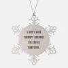 GENERIC Sarcastic Coffee Roasting Gifts, I Don't Need Therapy Because I'm, Unique Idea Holiday Snowflake Ornament Gifts For Men Women, , Holiday Coffee Roast, Gift For Coffee Lover, Coffee Beans, Fresh