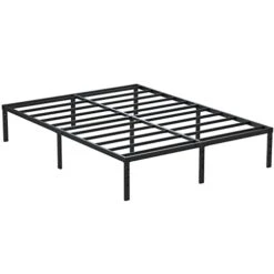 14 Inch Bed Frame Queen Size No Box Spring Needed, Heavy Duty Queen Platform Metal Bed Frame Support Up To 3000 Lbs, Easy Assembly, Noise Free, Black -Best Furniture Store 315UqqvkIKL