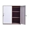 MECOLOR Metal 2 Tier Locker For Kids Cloth Toy And Shoes Storage With Removable Shelf Inside