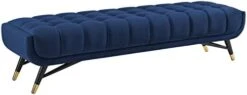 Modway Adept Contemporary Mid-Century Modern Performance Velvet Upholstered Tufted Sofa In Sea Blue -Best Furniture Store 316VZlIt39L. AC