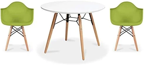 2xhome - Kids Size Plastic Toddler Armchairs With Natural Wooden Dowel Legs And White Round Table, Black (3 Piece Set) 12 2xhome - Kids Size Plastic Toddler Armchairs With Natural Wooden Dowel Legs And White Round Table, Black (3 Piece Set) - Image 12