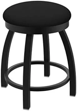 Misha Swivel Vanity Stool, 18" Seat Height, Black Vinyl -Best Furniture Store 316jS6iMIwL. AC