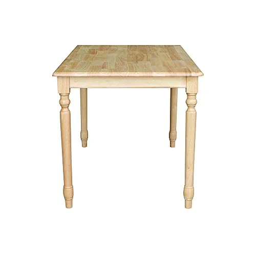 International Concepts 30 By 48-Inch Solid Wood Top Table, Natural 2 International Concepts 30 By 48-Inch Solid Wood Top Table, Natural - Image 2