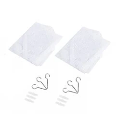 HEXILIN Toy Net Corner Stuffed Animals Kids Hanging/Bath Toys Storage (White, One Size)