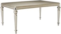 Coaster Home Furnishings Danette Rectangular Dining Table With Leaf Metallic Platinum 106471 -Best Furniture Store 317PCgsHEdL