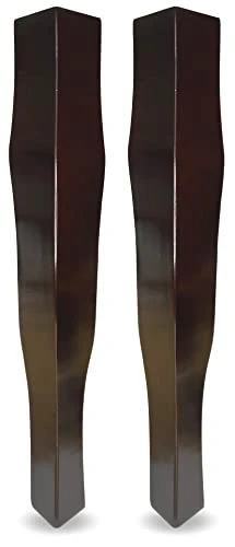 Elegent Upholstery Dining Chair Replacement Front Furniture Legs - Set Of 2 (Walnut)