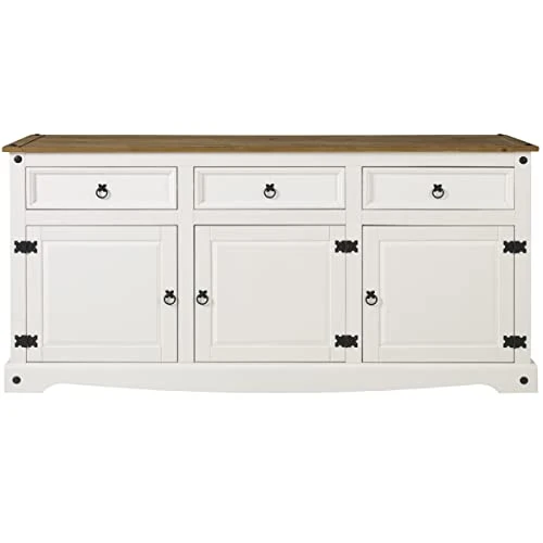 Wood Buffet Sideboard Corona Snow | Furniture Dash, White 2 Wood Buffet Sideboard Corona Snow | Furniture Dash, White - Image 2