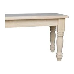 International Concepts Farmhouse Bench, Unfinished -Best Furniture Store 317lPdFSbUL