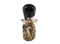 DWK "Tall Drink Giraffe Decorative Table Top Wine Bottle Holder | Home Bar Decor | Wine Accessories For A Wine Bar | Kitchen Organization | Great Gifts For Her - 13.5" -Best Furniture Store 3191vCwLMbL