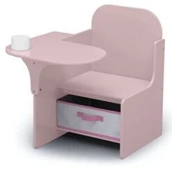 Delta Children MySize Chair Desk With Storage Bin - Greenguard Gold Certified, Dusty Rose