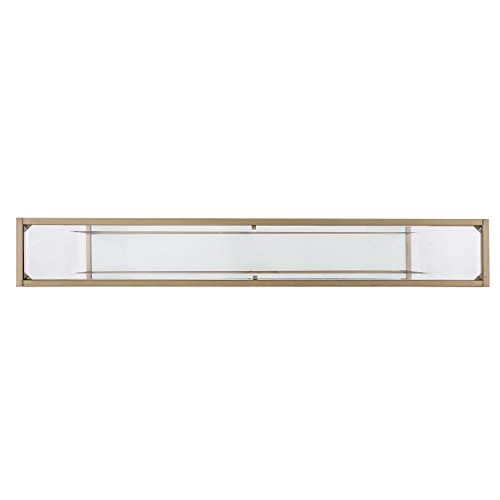 SEI Furniture Bergen Narrow Metal Console Table, Gold 5 SEI Furniture Bergen Narrow Metal Console Table, Gold - Image 5