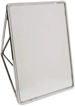 Free Standing Geometric Vanity Mirror, Horizontal Or Vertical, Make-up & Shaving Use, Tabletop, Chrome -Best Furniture Store 31ApJ4OozZL. AC